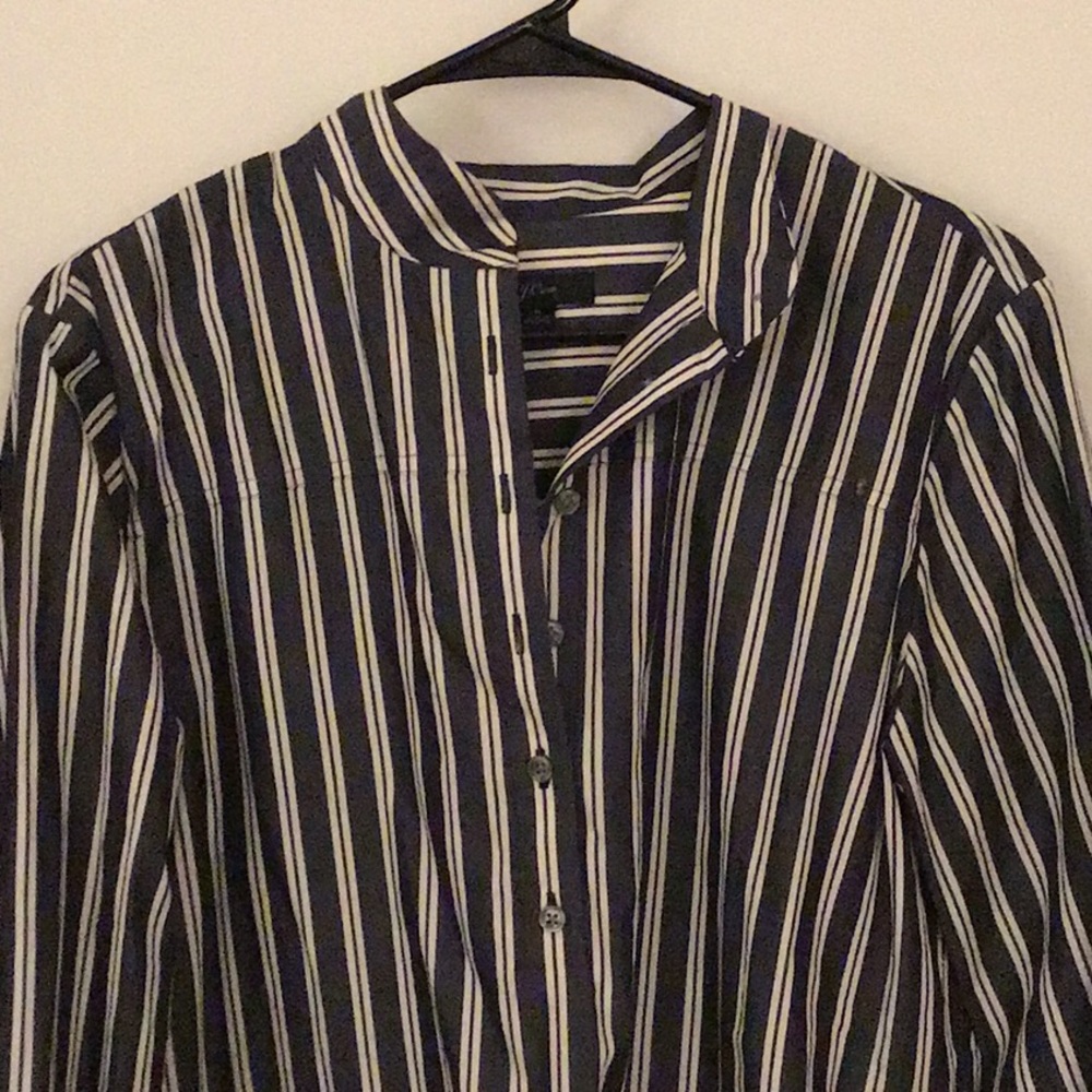Half button up blouse
